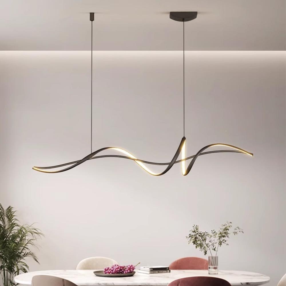 Lámpara led colgante Optimus 120 black con luz cálida