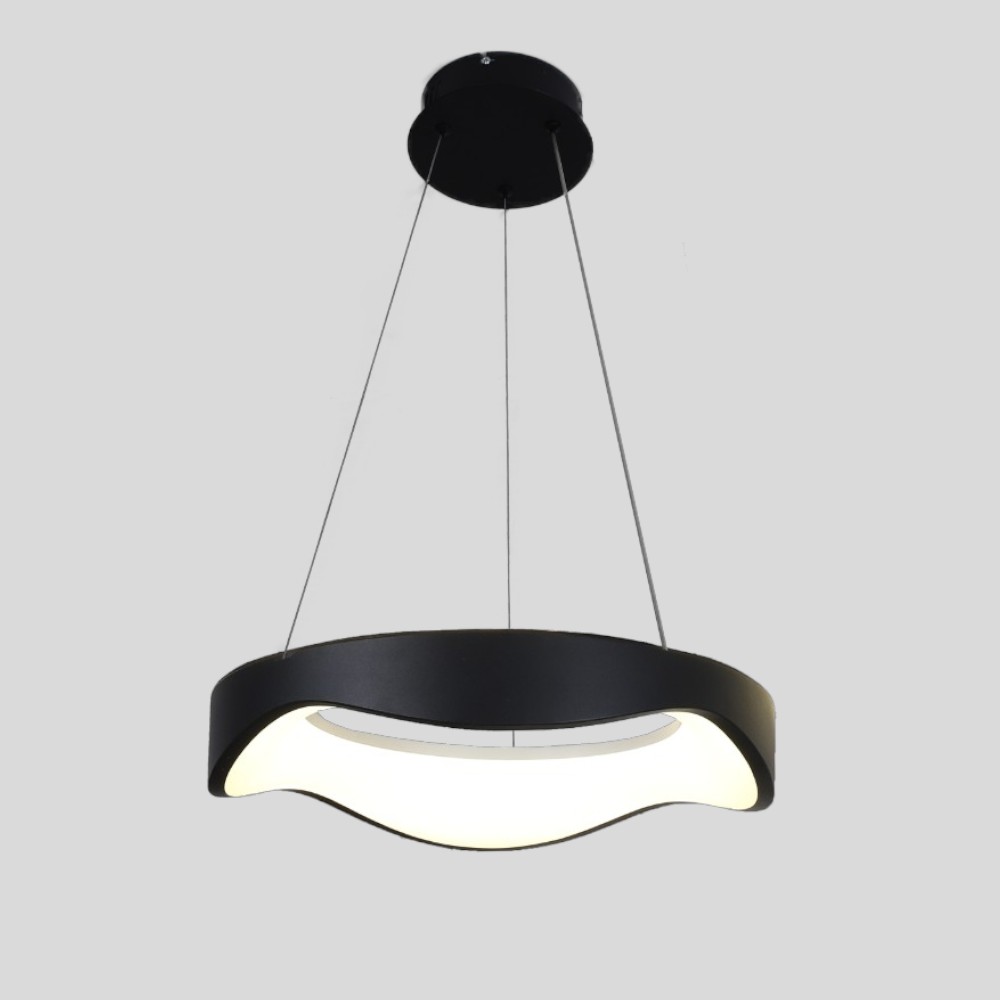 Lámpara led colgante Josephine black con 3CCT