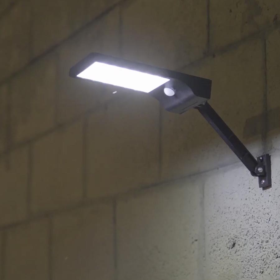 Luminaria solar led slim 7W sensor movimiento/luz